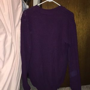 Purple sweater cozy